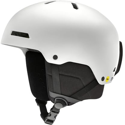 SMITH Rodeo Smith Helmet – Adult Ski & Snowboard Helmet with MIPS Technology, Adjustable Fit, Ear Padding & Ventilation – Head Protection for Men & Women – Matte White, XL