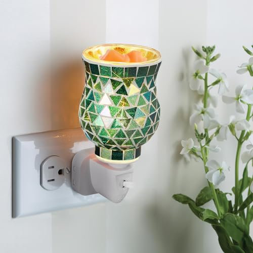 Nastopee Plug In Wax Melt Burner, Electric Wax Melt Burner & Oil Burner, Wax Melt Lamp Night Light Aroma Lamp for Home Bedroom Living Room Office Gifts & Decor