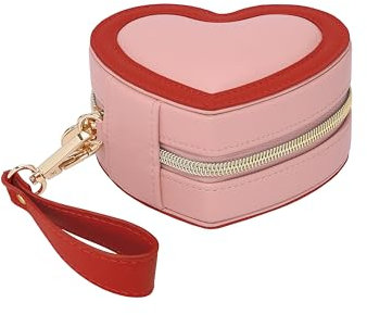 Stackers Reise-Schmuckschatulle in Herzform, Rosa