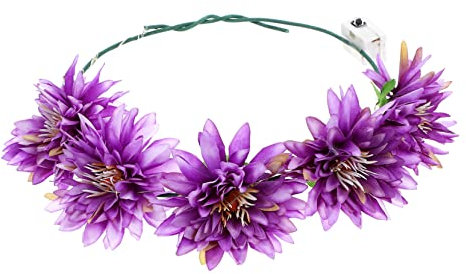 Didiseaon Coiffe Guirlande Lumineuse Bandeau Lumineux À Led Pour Carnaval Et Festival