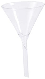 FUNOMOCYA Embudo Triangular De Vidrio Para Química Embudo De Alimentación Resistente Altas Temperaturas Para Laboratorios Y Experimentos Químicos