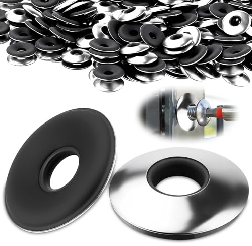 TXXATX 60 Pezzi Rondelle in Gomma in Acciaio Inox 304 M4,8x14 mm Rondelle di Tenuta con Guarnizione EPDM Piatte per Viti Autofilettanti e Viti Idrauliche