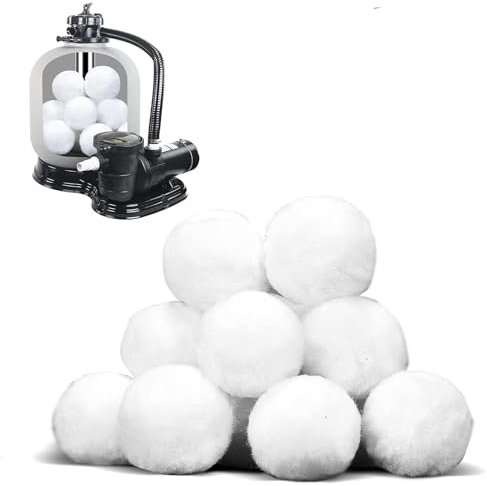 ZhuiFengA Pool-Filterbälle, 0,5 lbs für Sandfilter, Wiederverwendbare Filterbälle, effizientere Wasserfiltration, für Schwimmbäder