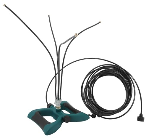 FOMIYES Tragbares Nebelkühlsystem für Terrasse und Garten Freistehendes Sprühset mit 10m Schlauch Kompatibel mit US Gartenschläuchen Großflächige Outdoor Kühlung