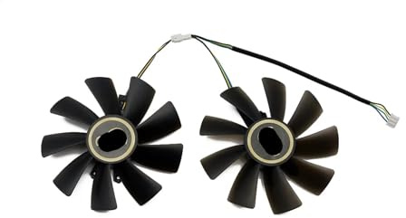 HKVTVCYPYA 100-mm-Kühlerlüfter, kompatibel mit Manli RTX 3070 8 GB, kompatibel mit PNY GeForce RTX3070 UPRISING Dual-Grafikkarte