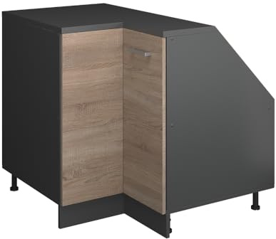 Vicco Eck-Küchenschrank für Dachschrägen R-Line, Sonoma, 75.6 cm
