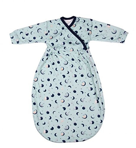 Popolini Felinchen Schlafsack aus kbA-Baumwolle Mondaffe Innenschlafsack für Winterschlafsäcke oder leichter Sommerschlafsack (62/68)