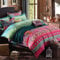 USTIDE 3-Piece Superking Size Bohemian Duvet Cover Set Boho Duvet Cotton Bedding 1 Quilt Covers & 2 Pillowcase, 220cm x260 cm