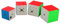 moyu MoFangJiaoShi MFJS Stickerless Geschwindigkeit Cube Bundle 2x2 3x3 4x4 5x5 Zauberwürfel Cubing Klassenzimmer Smooth Puzzles