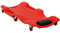 DURHAND Mechanic Vehicle Creeper Under Car Repair Padded Headrest Rolling Moulded Workshop Garage Assistance with Tool Tray, Red
