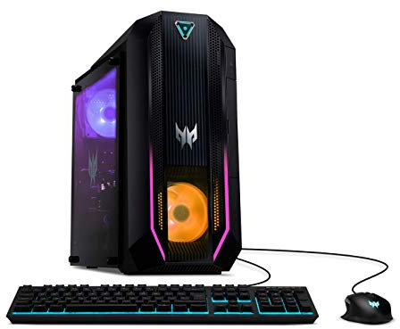 Acer Predator Orion 3000 - Escritorio para juegos, CPU Intel Core i7-10700 de 8 núcleos, GeForce RTX 2060 SUPER, 16 GB DDR4, 512 GB NVMe M.2 SSD, 1 TB HDD, Intel WiFi 6, teclado y mouse RGB,