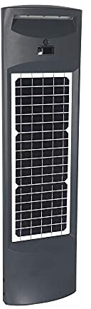 Gama Sonic Modern Pillar Bollard, Outdoor Solar Light, Commercial/Residential Aluminum, Motion-Sensor and Dusk-to-Dawn Lamp for Driveway and Outside Areas, 31.25-in Tall, 500 Lumens (9iD50800)