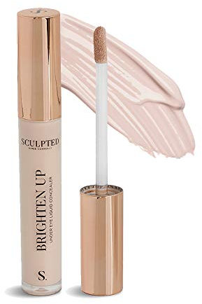 Brighten Up Under Eye Concealer from Sculpted by Aimee (Ivory) - 5ml Light Coverage Mineral Liquid Makeup Concealer for Hydrating Delicate Skin & Dark Circles with Niacinamide and Hyaluronic Acid