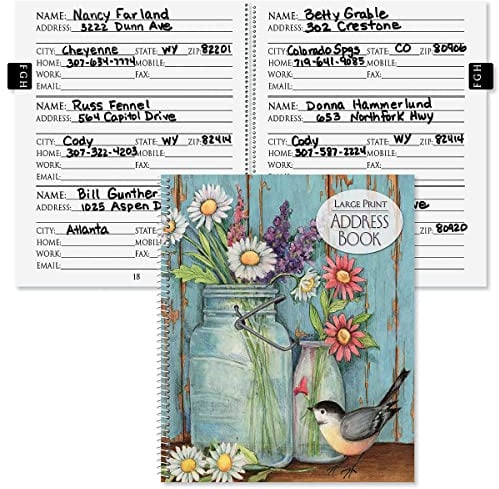Current Large Print Address Book