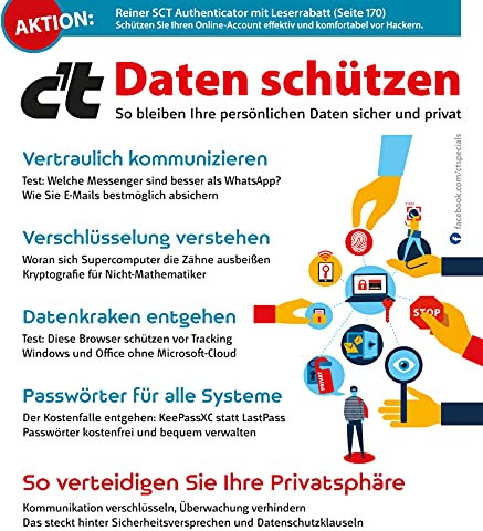 c't Daten schützen: So bleiben Ihre persönlichen Daten sicher und privat