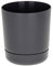 Satina Indoor Plant Pots, 5 sizes, 10 colours – Dark Grey Plant Pot with Drainage Holes and Matching Saucer for All Houseplants – Modern Home Decor Round Flowerpot Stand (20 cm, Anthracite)