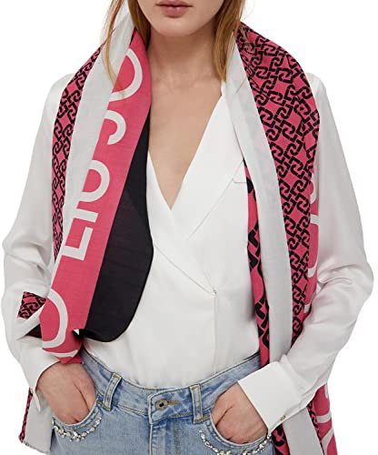 Sciarpa Liu Jo stola stampa logo chain 2A2039 T0300 dark rose