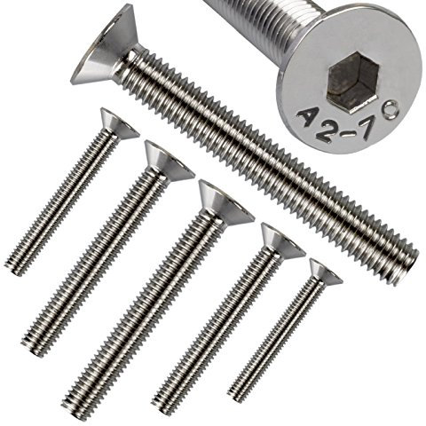 Stahlia Senkkopfschrauben M4 x 25 mm Edelstahl (100 Stück) Innensechskant Vollgewinde DIN 7991 Edelstahlschrauben Schrauben Set Senkschraube