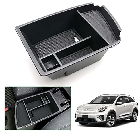 GAFAT Kompatibel mit 2016-2021 Kia Niro PHEV Hybrid Mittelkonsole Aufbewahrungsbox, Niro 2018 Armlehne Organizer Tray Handschuhfach [Nicht für EV e-Niro]