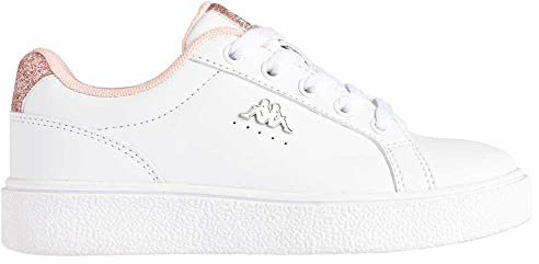 Kappa Amelia JR Lace, Scarpe da Ginnastica Basse Uomo, Blanco/Rosa, 39 EU
