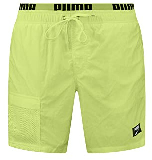 PUMA Shorts Pantaloncini, Giallo (Fast Yellow 757), L Uomo