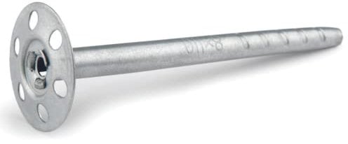 INDEX A PERFECT FIXING - AISM08140 [AIS-M] Cheville métallique de fixation mécanique de panneaux isolants et de réhabilitation des façades (SATE), Ø8 x 140 mm, Boîte de 250 unités