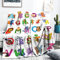 FEYG Tier Baby Decke für Kinder Geschenk, 26 Buchstaben Tier Kuscheldecke für Mädchen Jungen, 102 x 127 cm Wild Tier Baby Nursery Decke, Weiche Flanell Decke für Mädchen Jungen Baby Dusche Geburtstag