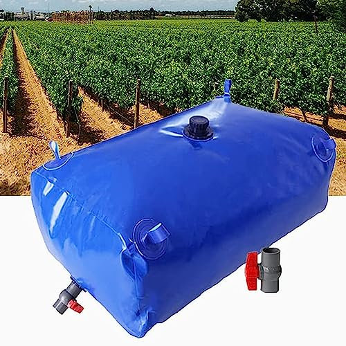 ROGHA Tragbarer Notfall-Wasserspeichertank,Weicher, Dürrebeständiger Wasserbeutel-Wassertank, Auslaufsicherer Wasserspeicher, for Dürreresistenz, Brandschutz und Notwasser,500L