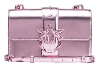 Pinko Love One Mini CL Vitello SPECCHIATO, Borsa Donna, WWGB_Lilla-Block Color, Taglia Unica