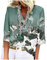 Tee Shirt Paris Femme - Chemisier Blouse Dentelle Bohème à Manches 3/4 - Col Ras du Cou - Chemise Rose Pâle