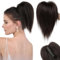 BRIKABIA Haarteil Dutt Haarteil Blond Haaren Hochsteckfrisuren Haarverlängerung Messy Bun (Schwarz Braun)
