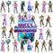 Cake Decorating Kits 25 Pcs Birthday Cake Decoration, Game Theme Cupcake Toppers, Cake Decoration for Video Games, Happy Birthday Cake Decoration