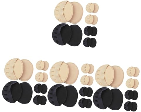 FRCOLOR 24pairs Women Toe Covers Half Socks High Heel Forefoot Socks Insoles for Comfort