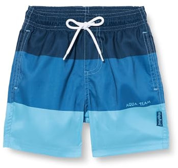 Playshoes Badeshorts Jungen Beach-Short Badehose Schwimmhose Badebekleidung, Color Block Marine, 74/80
