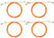 PATIKIL 10Ft Speed Jump Rope Replacement Cable, 4 Pcs 2.5mm Professional Skipping Rope Steel Wire Replace for High Speed Jump Ropes, Orange