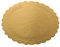 Piatto Ala Sottotorta in cartone Alimentare ORO | 10kg | bordo festonato e retro nero | alta resistenza made in italy x dolci, torte (Diametro 20cm)
