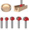 yotutun 5 Stück 8 mm Schaft Hartmetall Oberfräser Hohlkehlfräser, Schaf Rund Nase Cove Core Box Fräser Holzbearbeitung Fräser, Holzbearbeitung Kugelform Fräser Schnitzwerkzeug Ø 12/16/19/22/25 mm