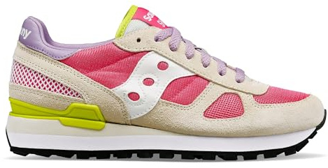 Saucony Shadow Original S1108-873 Sneaker Scarpa da Ginnastica Sportiva Donna E Ragazza. Numeri dal 36 al 41 (Pink-Sand, Sistema Taglie Calzature EU, Adulto, Numero, Media, 36)