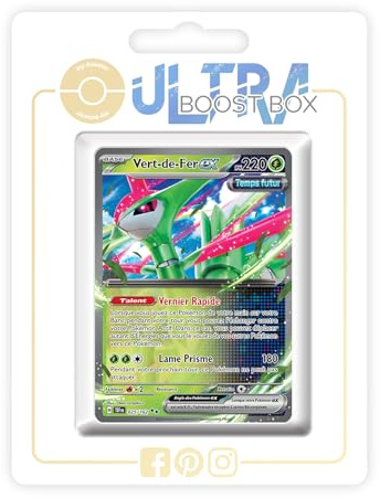 Vert-de-Fer ex (Iron Leaves ex) 25/162 Future - Ultraboost X Écarlate et Violet 5 - Forces Temporelles Box of 10 Pokemon French Cards