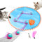Migipaws Interactive Cat Ball Toy Set, Fun Tracker, Glowing Chase Ball with MystiChaser Pouch, Fluffy Tail, Small Mouse ，Cat Toys for Bored Indoor Cats (Rose)