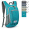G4Free Kleiner Rucksack, faltbar, leicht, verstaubar, Tagesrucksack, Reisen, Outdoor, Wandern, Schultertasche, blau - Peacock Blue, 20Liters