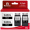 BunToner PG 545 XL Schwarz Ersatz Kompatible für Canon Druckerpatronen 545 PG-545 für für MX495 Patronen für Pixma TS3350 MG2550s tr4551 ts3150 (2 Schwarz-Pack)