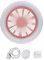 Swetopq Ventilatoren & Kühlventilatoren für Schlafzimmer, 2-in-1-Lüfterlampe, 30 W, E27, Deckenventilator mit LED-Licht, 3-Gang verstellbar, mit 1 m Kabel, für Kinderzimmer, Zuhause, Büro,