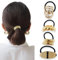 4 Stück Haarschmuck Gold, Haarmanschetten aus Metall, Elastisch, Haarklammer Gold für Pferdeschwanz, Haar Accessoire für Frauen und Mädchen
