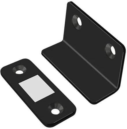 Cierrapuertas magnético fuerte con tornillo superdelgado (negro)