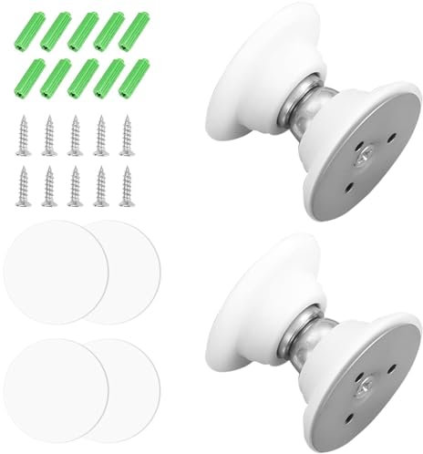 Alriedy Magnetic Door Holder for Motorhome, Pack of 2 Magnetic Door Holders with Strong Adhesive and Screws, Flexible Door Lock for Caravan, Boat and Various Door Types