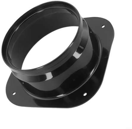 PP-Kunststoff für Lüftungsrohrverbindung, quadratisch auf rund, Flansch-Schnittstelle für optimale Nutzung (125 mm)