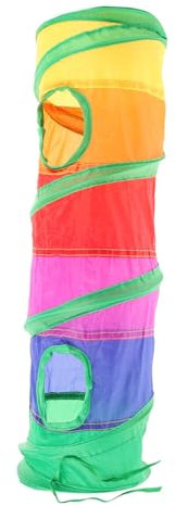 BESPORTBLE Zusammenklappbarer Katzentunnel Für Katzen Und Kleine Haustiere Interaktives Spielzeug Für Katzen Kaninchen Chinchillas Und Leicht Und Platzsparend Fördert Die Bindung Tier Und