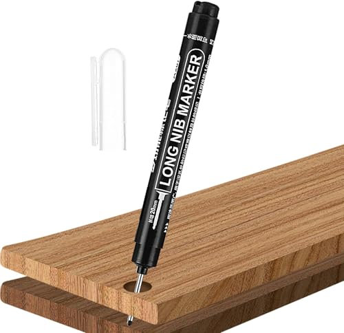 Rotuladores De Agujeros Profundos - Rotuladores Multiusos De Agujeros Profundos | Trazador De Punta Larga Resistente Al Agua | Marcador De Tinta De Punta Larga | Marcador De Tinta De Carpintero | Marc