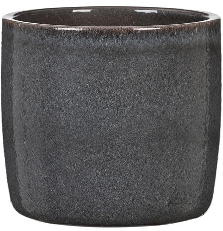 Scheurich Solido, Blumentopf aus Keramik, Farbe: Mystic Grey, 17,6 cm Durchmesser, 16 cm hoch, 3,1 l Vol.